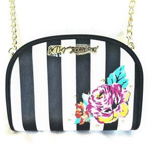 Betsey Johnson CROSSBODY STRIPE purse